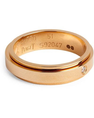 Piaget Rose Gold And Diamond Possession Wedding Ring - Brown