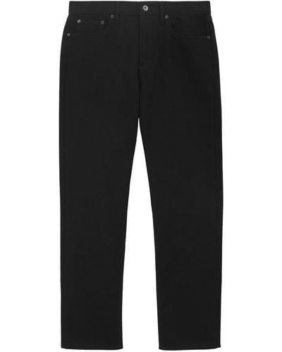 Burberry Mid-rise Straight Jeans - Black