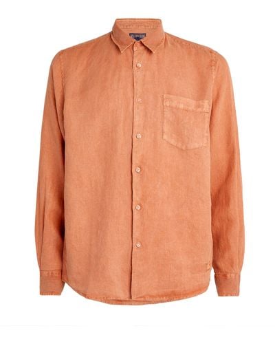 Vilebrequin Linen Shirt - Orange