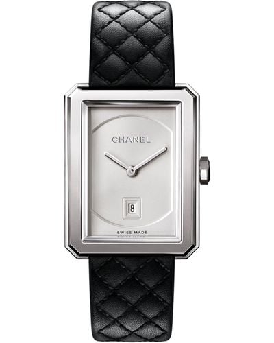 Chanel Medium Steel Boy·friend Watch 26.7mm - Gray