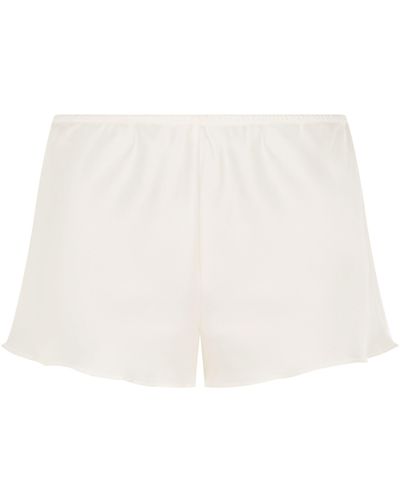 Simone Perele Silk Pyjama Shorts - White