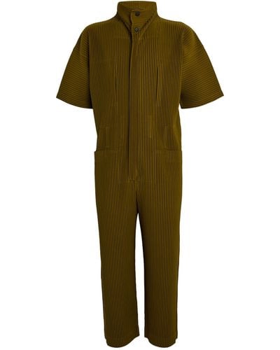 Homme Plissé Issey Miyake Pleated Jumpsuit - Green