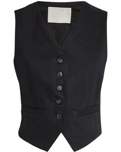 Citizens of Humanity Organic Cotton Sierra Waistcoat - Black