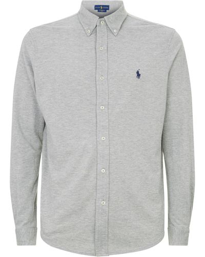 Polo Ralph Lauren Cotton Oxford Shirt - Gray