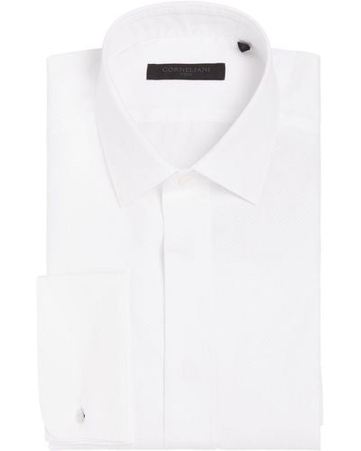 Corneliani Cotton Evening Shirt - White
