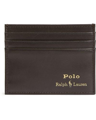 Polo Ralph Lauren Leather Card Holder - Brown