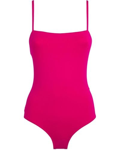 Eres Square-neck Aquarelle Swimsuit - Pink