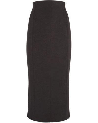 GAUGE81 Iringa Pencil Midi Skirt - Black