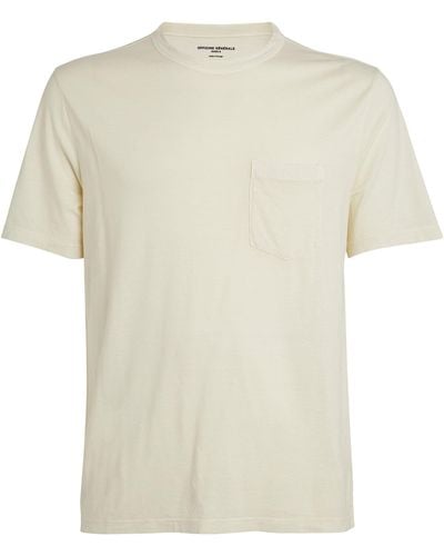 Officine Generale Pocket-detail T-shirt - White