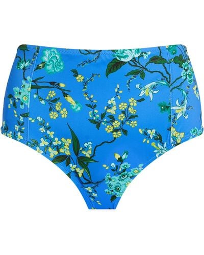 Erdem Floral Bikini Bottom - Blue
