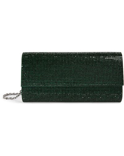 Judith Leiber Satin Crystal-embellished Perry Clutch Bag - Green