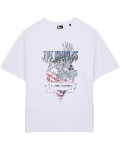 The Kooples Cotton Printed T-shirt - White