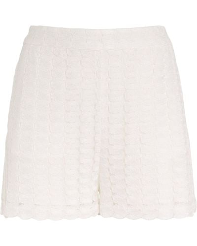Missoni Curved Zig-zag Lace Shorts - White