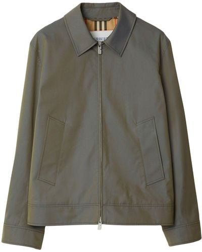 Burberry Cotton Harrington Jacket - Green
