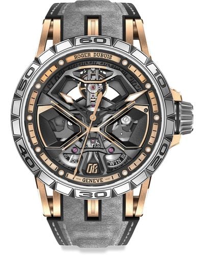 Roger Dubuis Rose Gold Excalibur Spider Huracán Watch 45mm - Grey