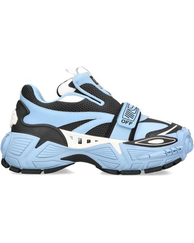 Off-White c/o Virgil Abloh Off- Glove Slip On Sneakers, Light/, 100% Rubber - Blue