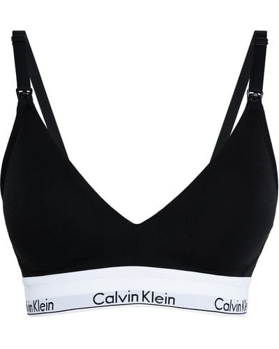 Calvin Klein Logo Maternity Bra - Black