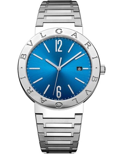 BVLGARI Stainless Steel Watch 41mm - Blue
