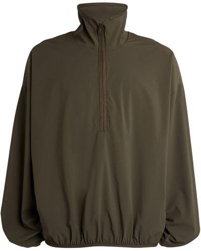 Fear Of God Relaxed Half-zip Jacket - Green