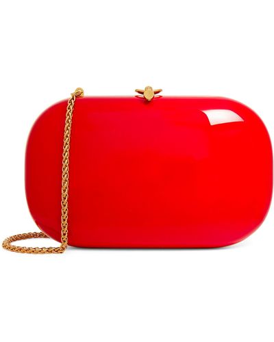 Jeffrey Levinson Oval Elina Plus Clutch Bag - Red