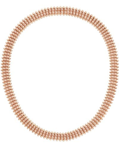 Cartier Rose Gold And Diamond Clash De Necklace - Metallic