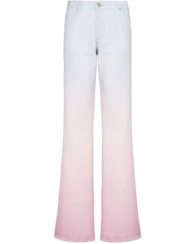 Balmain X Evian Gradient Denim Jeans - Pink