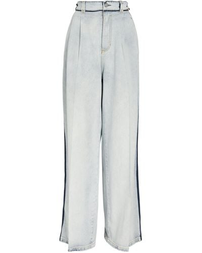MM6 by Maison Martin Margiela Wide-leg Jeans - Grey