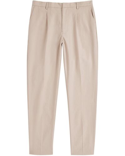 PAIGE Pleated Shultz Chinos - Natural