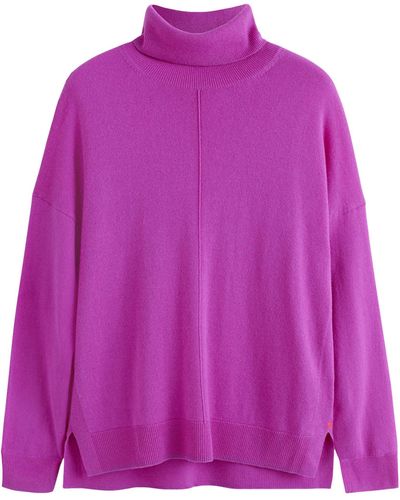 Chinti & Parker Wool-cashmere Rollneck Sweater - Purple