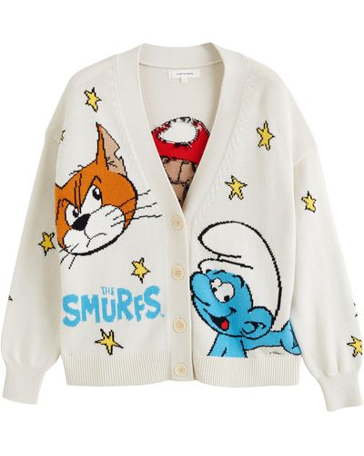 Chinti & Parker X The Smurfs Wool-cashmere Cardigan - Blue