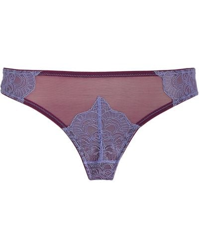 Dora Larsen Lace Savannah Thong - Purple