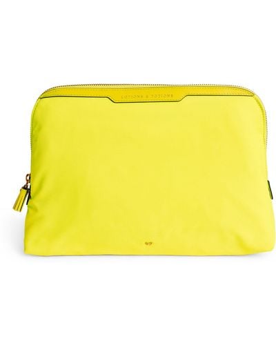 Anya Hindmarch Lotions And Potions Pouch - Yellow