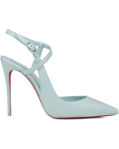 Christian Louboutin Jenlove Leather Court Shoes 100 - Blue