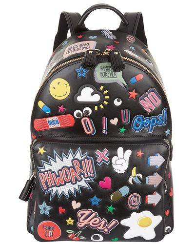 Anya Hindmarch 'all Over Stickers' Backpack - Black