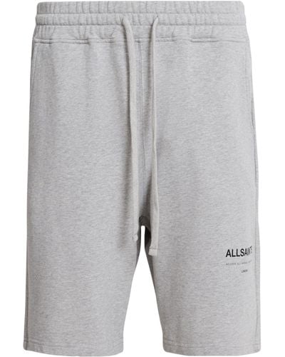 AllSaints Organic Cotton Underground Sweatshorts - Grey