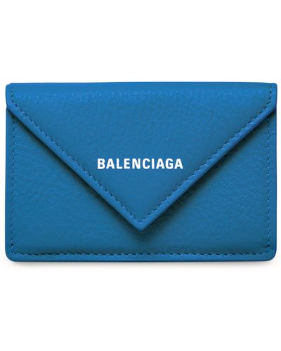 Balenciaga Mini Leather Papier Wallet - Black