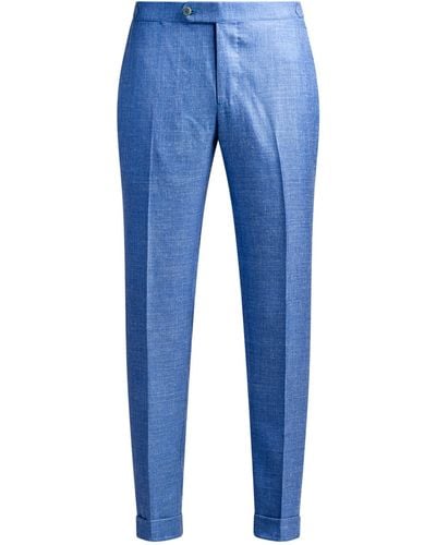 Isaia Tailored Trousers - Blue