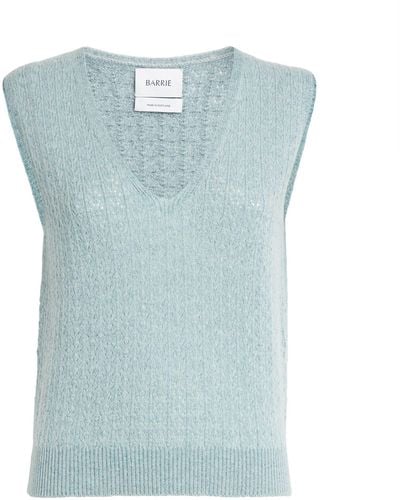 Barrie Cashmere Sweater Vest - Blue