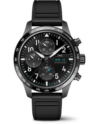 IWC Schaffhausen X Mercedes-amg Petronas Ceratanium Pilot's Performance Chronograph Watch 41mm - Black