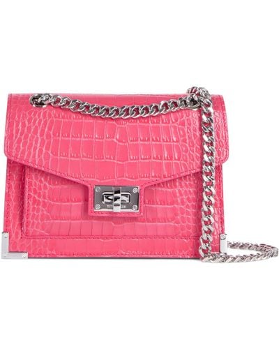 The Kooples Small Leather Emily Shoulder Bag - Pink