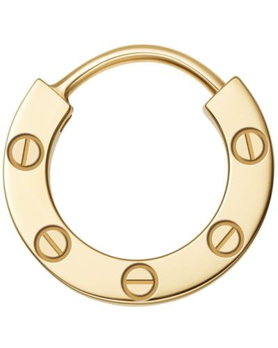 Cartier Yellow Gold Love Hoop Earring - Metallic