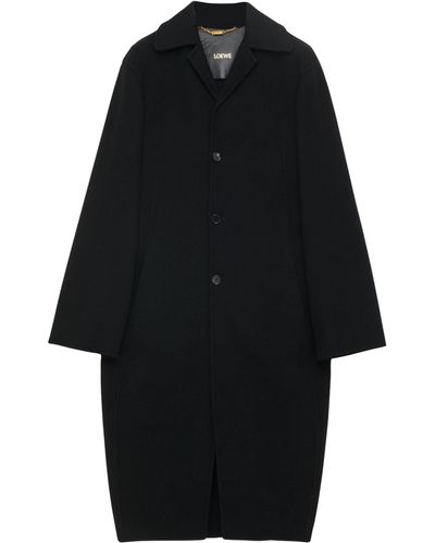 Loewe Wool Balloon Coat - Black