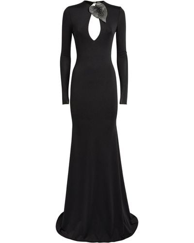 GIUSEPPE DI MORABITO Crystal-embellished Maxi Dress - Black