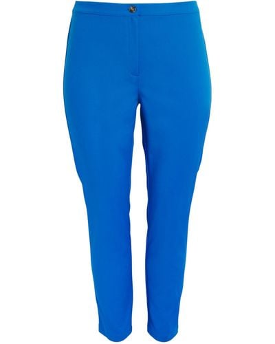 Marina Rinaldi Slim Tailored Trousers - Blue