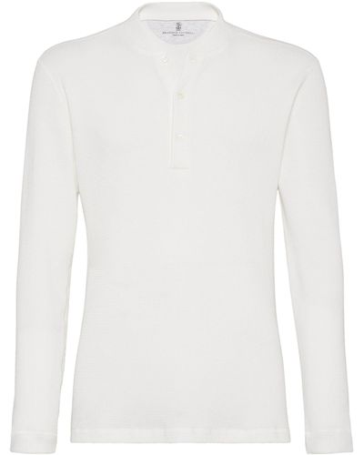 Brunello Cucinelli Cotton Long-sleeve T-shirt - White