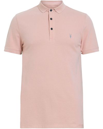 AllSaints Reform Polo Shirt - Pink