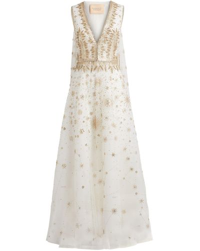 Cucculelli Shaheen Constellation Tulle Gown - White