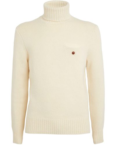 Polo Ralph Lauren Wool-cashmere Rollneck Jumper - Natural