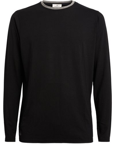 Homebody Long-sleeve Lounge T-shirt - Black