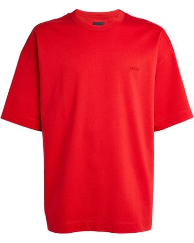 Juun.J Oversized Graphic T-shirt - Red